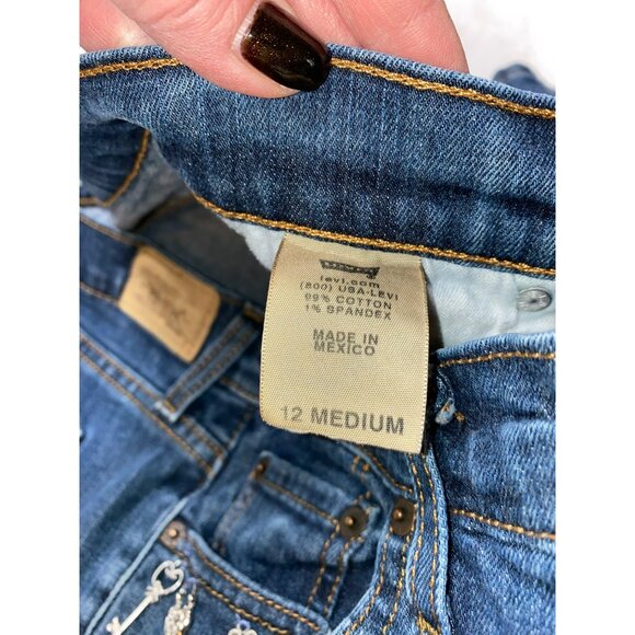 Vintage ONE of A Kind Levi’s 505 Straight Leg Woman’s Jeans Size 12 - Picture 7 of 11